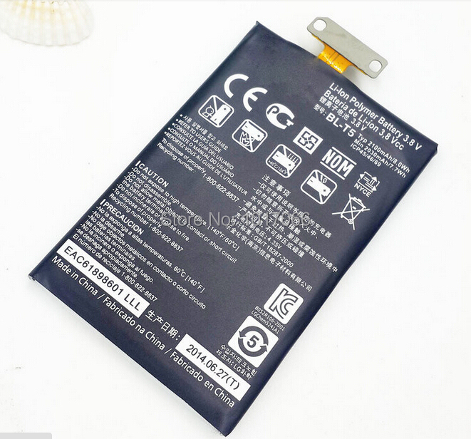 100%  BL-T5 2100     LG Nexus 4 E960 E975 E973 E970 F180   bateria