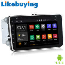Quad Core 1024*600 HD 8” 2 Din Android 4.4.4 Car DVD GPS For Volkswagen/VW polo/passat/golf 4 5 6/bora/touran/jetta/seat Stereo