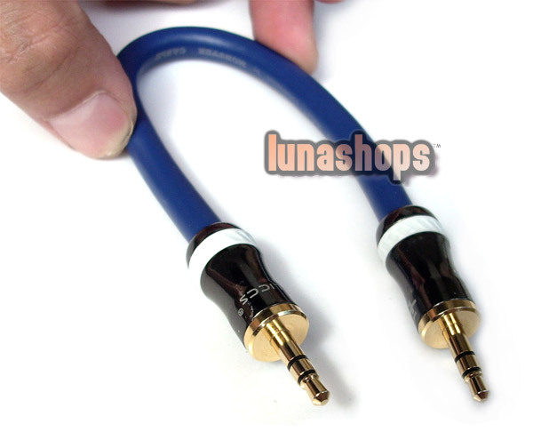 Hifi 3.5mm Pailiccs Male To Male Audio Cable Adapter For Monster Earphone Amplifier Decoder DAC