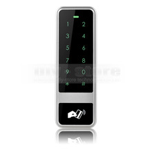 Metal Keypad Password 125KHz RFID Proximity Reader Access Controller for House / Office / Home Improvement Silver C50