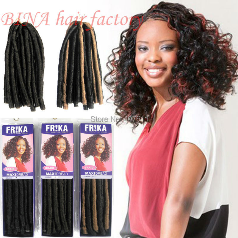 Max dread tresses synthétique bouclés extension de cheveux kanekalon souple dread tressé cheveux extension 3 embalagens