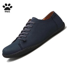 MEE Men’s 100% Genuine Leather Driving Shoes, Classic Moccasins Handmade Shoes,Brand Design Flats Loafers For Men K288