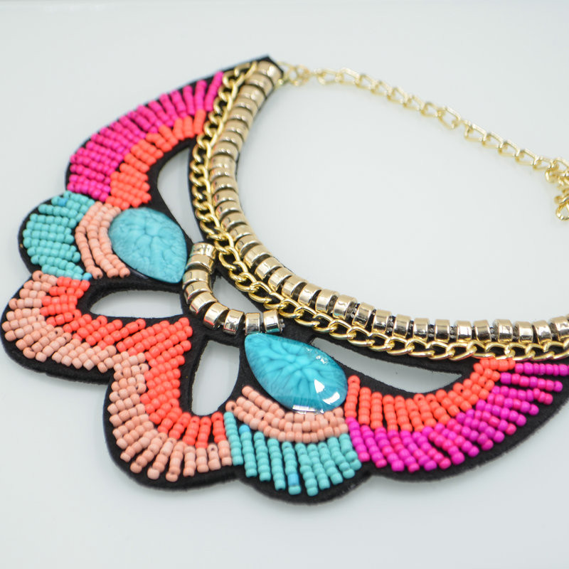 New-handmade-Embroidery-Collar-trendy-Ethnic-Collares-Colorful-Beadwork-Pendant-resin-statement-Necklace-For-Women-Jewelry (3)