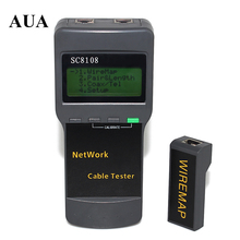 Hot Selling Portable LCD Wireless Network Tester Meter&LAN Phone Cable Tester & Meter With LCD Display RJ45 Free Shipping