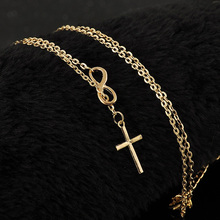 New Cross Pattern Pendant 2 Color Pick Necklace Women Chain Necklaces Pendants Jewelry Accessories Gifts Free