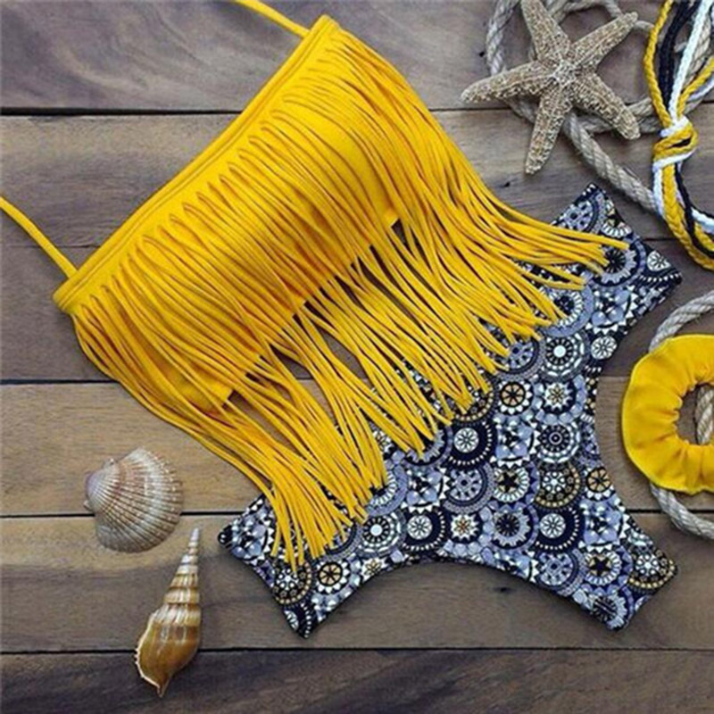 2016 Newest Bikini Women Ladies Sexy Retro Padded Push Up Tassel Low Waist Bikinis Set Swimwear Swimsuit Bathing BK1005 2016 Newest Bikini Women Ladies Sexy Retro Padded Push Up Tassel Low Waist Bikinis Set Swimwear Swimsuit Bathing BK1005