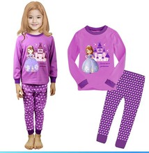 Sofia Princess Baby Kids Girl Toddler Nightwear Pajamas Sleepwear Set 1-8Y Xmas Child cartoon pajamas Boy Girl Dora Pajamas Set