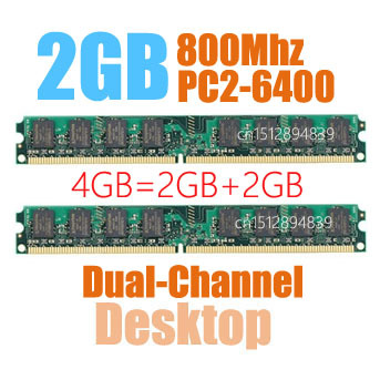  DIMM DDR2 800  4  ( 2  X 2  ) PC2-6400    RAM