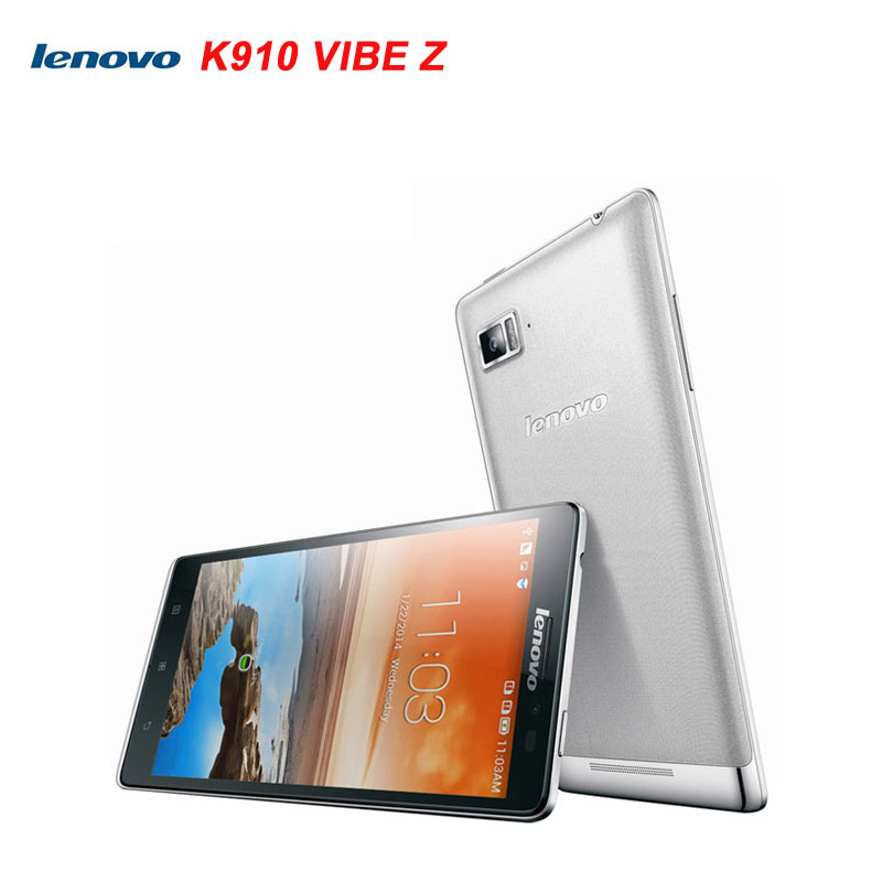Original Lenovo K910 VIBE Z 5 5 3G Android 4 2 Smartphone Snapdragon 800 Quad Core