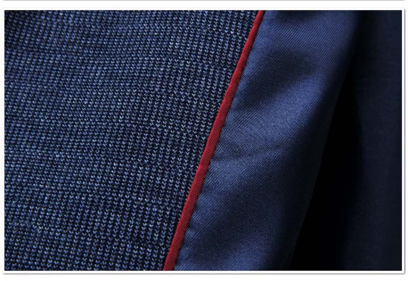 men\'s Patchwork blazers model show detail 5 