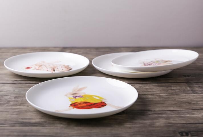 ceramic rabbit plate 10