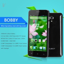 Cubot BOBBY 5.0 Inch QHD Screen 3G Smart Phone MTK6572W Dual Core Dual SIM Cell Phone 4G ROM 5.0MP Camera GPS Black