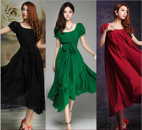 Plus Size Long Dress Women Sexy Maxi Casual Summer...