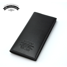 Brand new mens wallet leather genuine and pu without zipper designs man wallet with card holder