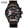 TEZER brand watches men sports Chronograph watch business multi function quartz 3ATM waterproof military relogio masculino