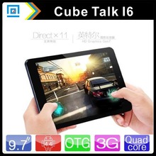 9.7 ” 3 G Phone Call Cube i6 Tablet PC Intel Z3735F Quad Core 2048 * 1536 Retina IPS Android 4.4 2 G RAM 32 G ROM 8000 mAh GPS