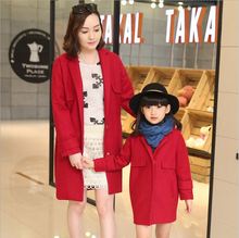 New winter family matching outfits Outwear Coat For Mom and Daughter Mother Famliy Look Clothing Mother Daughter Girl Clothes