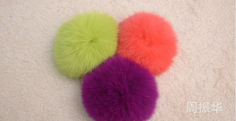 Free shipping 5pc 100% real Rabbit Fur Ball fur pompoms D9 for winter Skullies Beanies hat knited cap bag key clothesshoes (6)