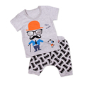 Summer style Cotton Baby Boy Girl Clothing Sets Newborn Clothes Set For toddler Boy Clothes Suits