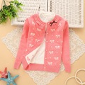 6 14 Years Girls Cotton Cardigan Girls Sweaters 2017 Spring New Style Children Clothes Baby Winter