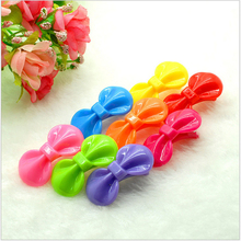 Fashion 20Pcs Cute Girls Kids Bow Hair Clips Candy Red Random Color Barrettes Resin Hairpins Boutique Hair Jewelry Accessories