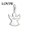 angel charm pendant with clasp Super deal 2017 new ladies jewelry Guardian angel charm pendant plating