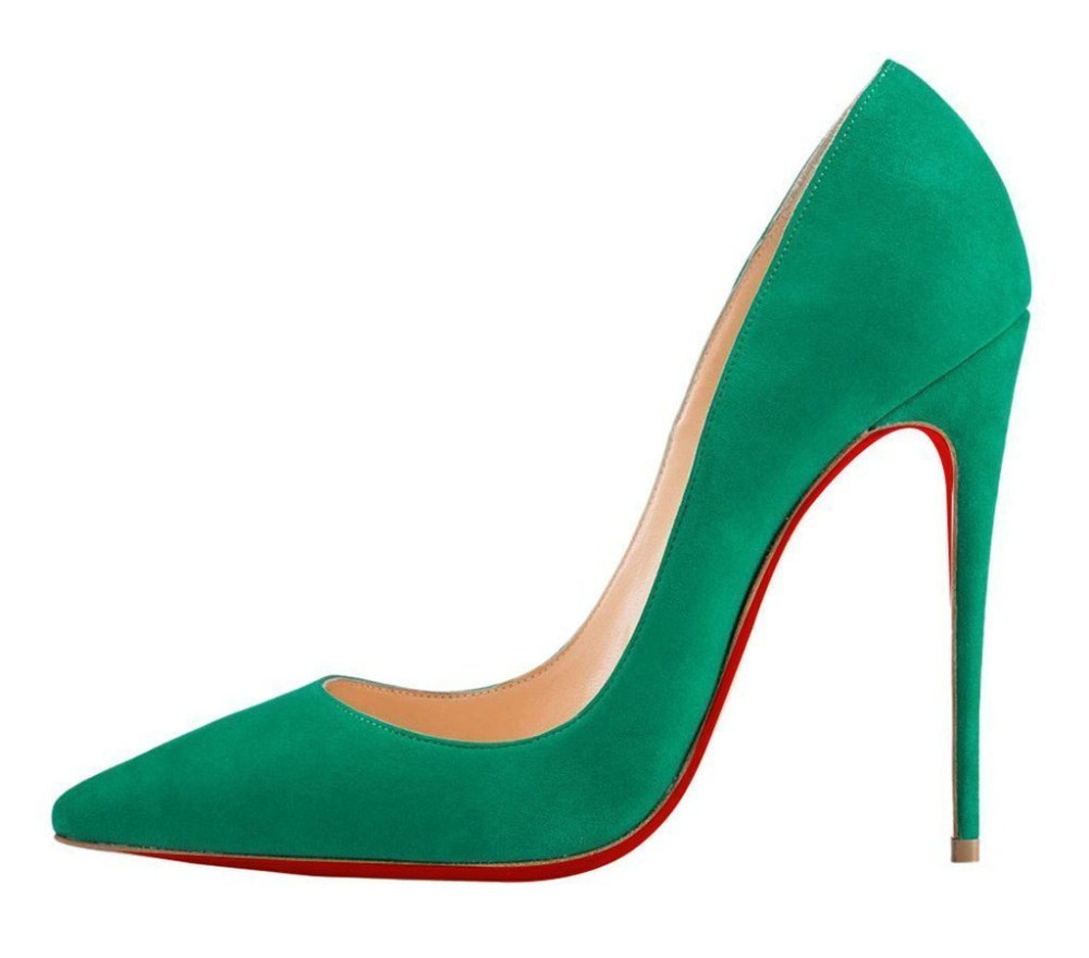 Aliexpress.com : Buy Jushee Women\u0026#39;s Solid Red Bottom High Heels ...