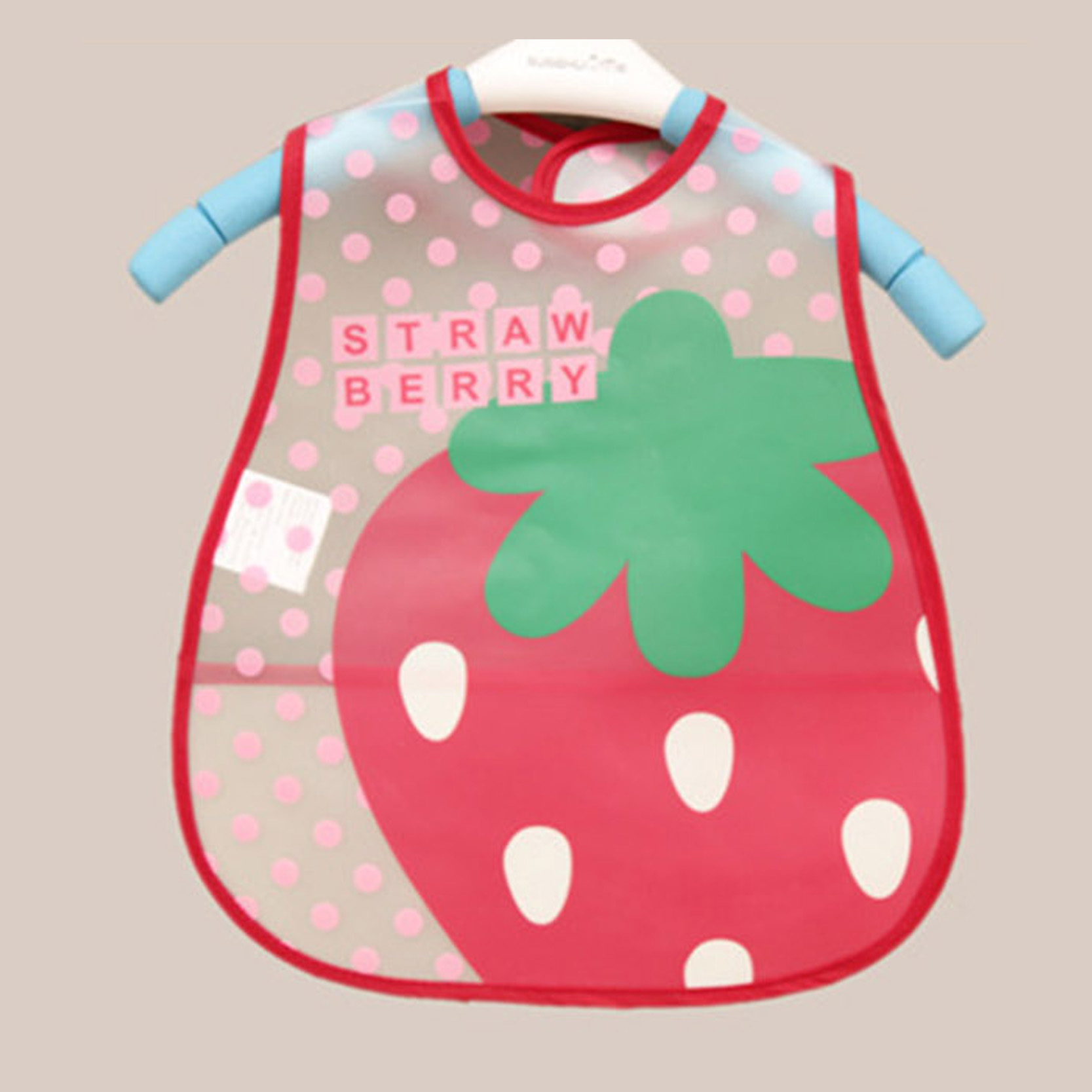 Fashion Baby Bibs Waterproof Red Strawberry Cartoon Children Bibs Infant Burp Cloths 2015 Brand Clothing Towel For Baby Girls