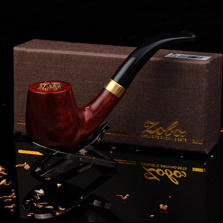ZOBO authentic wood Smoking Pipes Only to supply high end men s Ebony tobacco pipe Ben