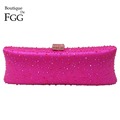 Wedding Dress Bridal Crystal Clutch Handbags Purses Women Evening Party Box Metal Clutches Bags Gold Silver