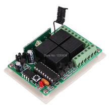 Free shipping AK RK04S 12 433 MHz Multifunctional 12V 4 Channel Remote Control Switch ME3L
