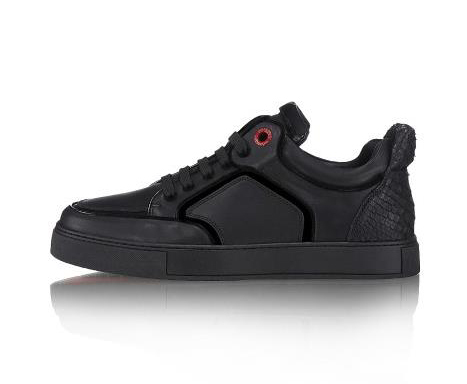2015 new men black shoes famous brand royaums lambskin casual lace up low top Calfskin with