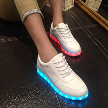 Light Up Shoes Colorful Luminous Shoes Fashion Men And Women Shoes USB Rechargeable LED Lovers Shoe