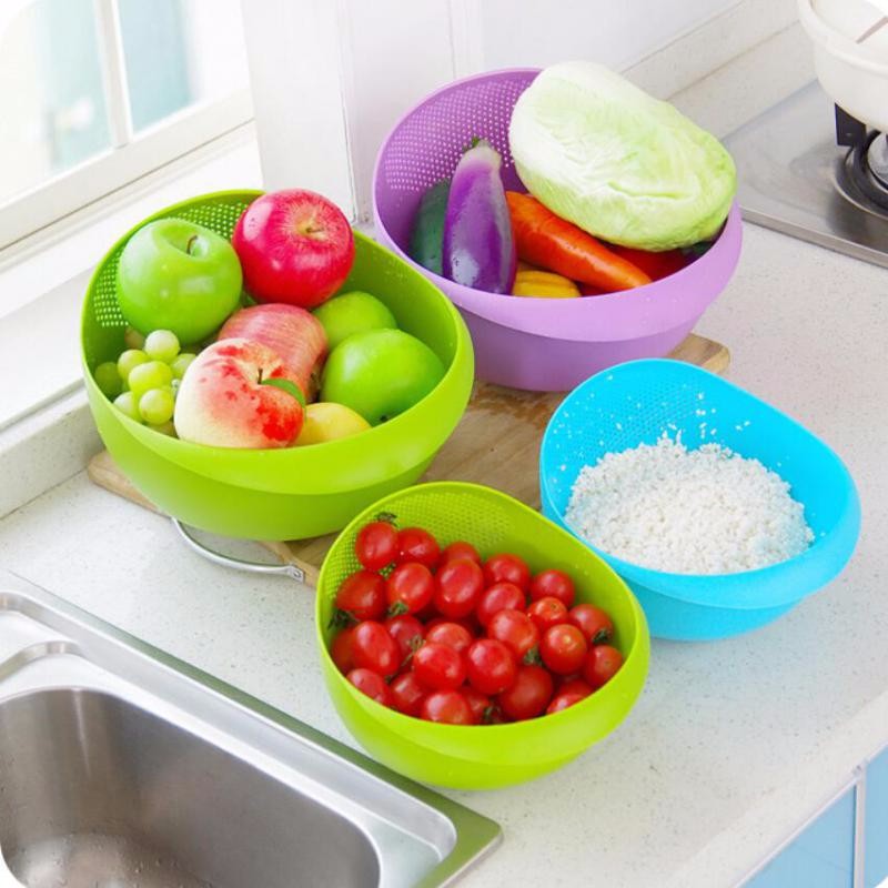 Super-practical-Creative-fashion-wash-rice-sieve-bright-kitchen-plastic-drain-vegatable-basket-23-18-5 (1)