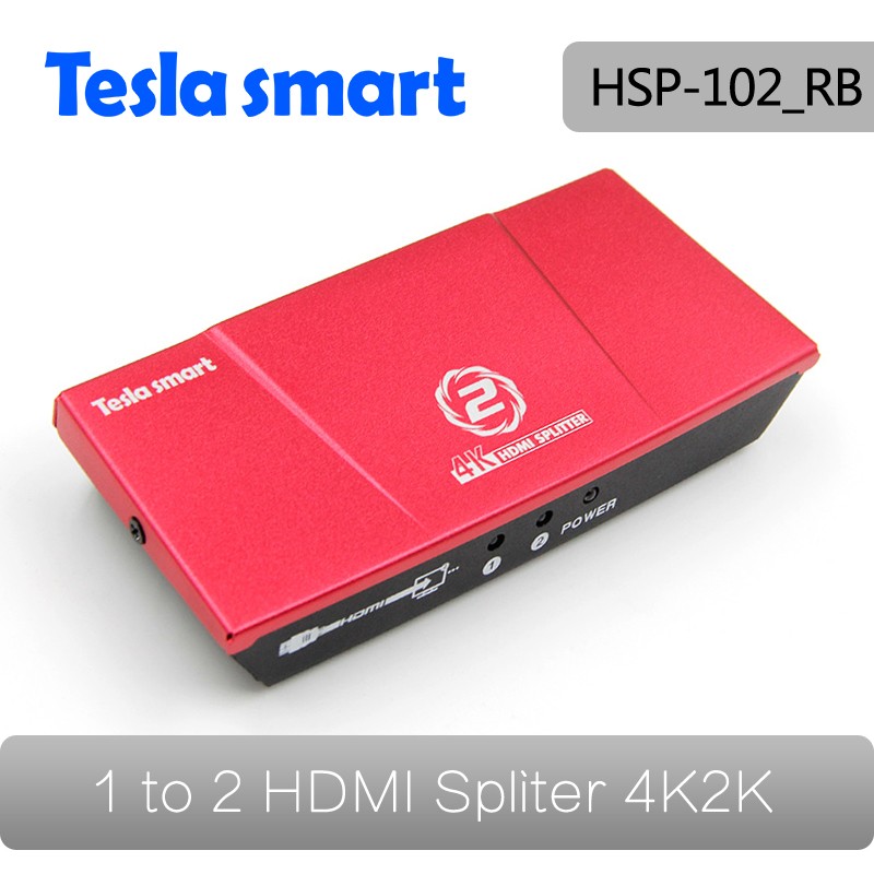 100 Pcs Lot Mini 2 Port HDMI 1 x 2 Splitter Ver 1 4 Dual Display