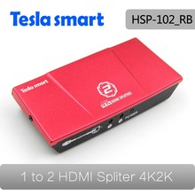 100 Pcs/Lot Mini 2 Port HDMI 1 x 2 Splitter Ver 1.4 Dual Display Reslution up to 4K(3840*2160) 1080P 3D