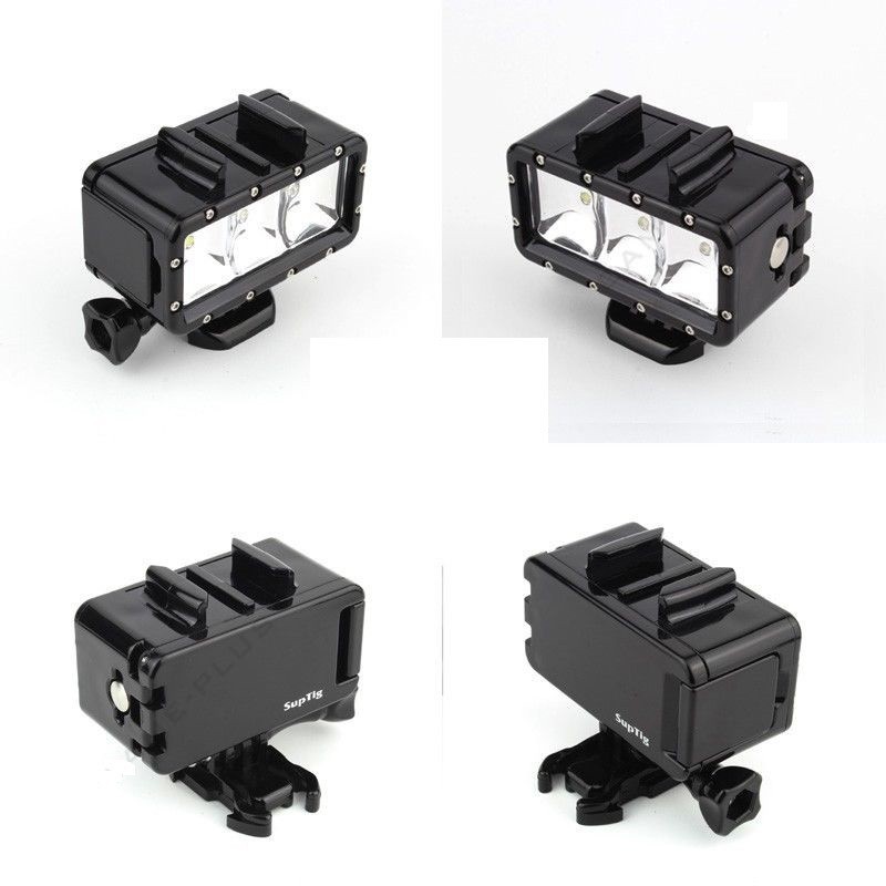 Gopro Underwater Waterproof LED Flash Diving Shooting Fill Light Lamp Mounts For SJCAM SJ4000 Gopro Camera Xiaoyi Sports Camera- (35)