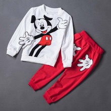 Special Offer!!!!!In The Spring Of 2015 The Autumn New Cartoon Boy Girl Two-Piece Clothing T-Shirt And Sweat Pants Sets