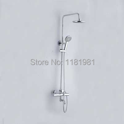 Thermostatic Shower Faucet Set Mixer Rain And Waterfall Shower Head With Gift 860S