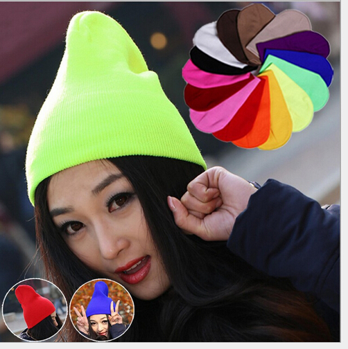 2015 new design pure solid color knitting cotton colorfull adult hats girls caps boys caps fashion lady head wear cool men hats