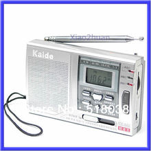 Free Shipping AM FM SW 10 Band Shortwave Radio Receiver Alarm Clock N