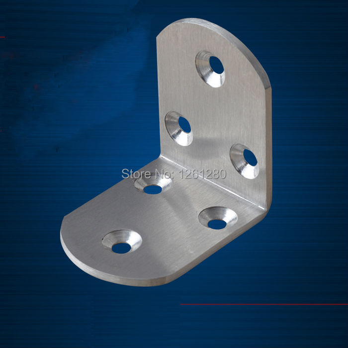 free shipping 5 5 3 8cm metal corner bracket stainless steel furniture corner hardware part fitting