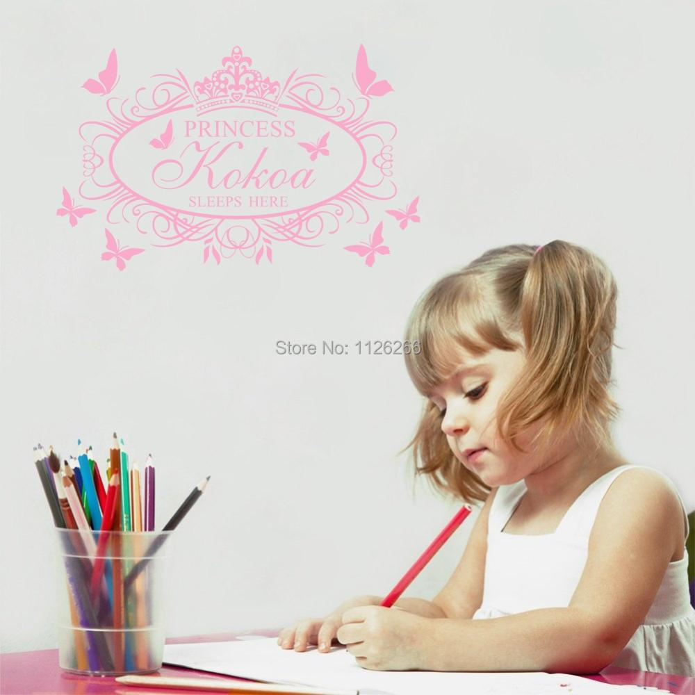 Aliexpress.com: koop maatwerk meisje muurstickers prinses slaapt ...