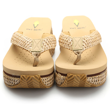 Summer Ladies Straw Braid Slippers Outdoor Fashion Wedge Beach Flip Flops Sweet And Sexy Women’s Platform Sandals 8461
