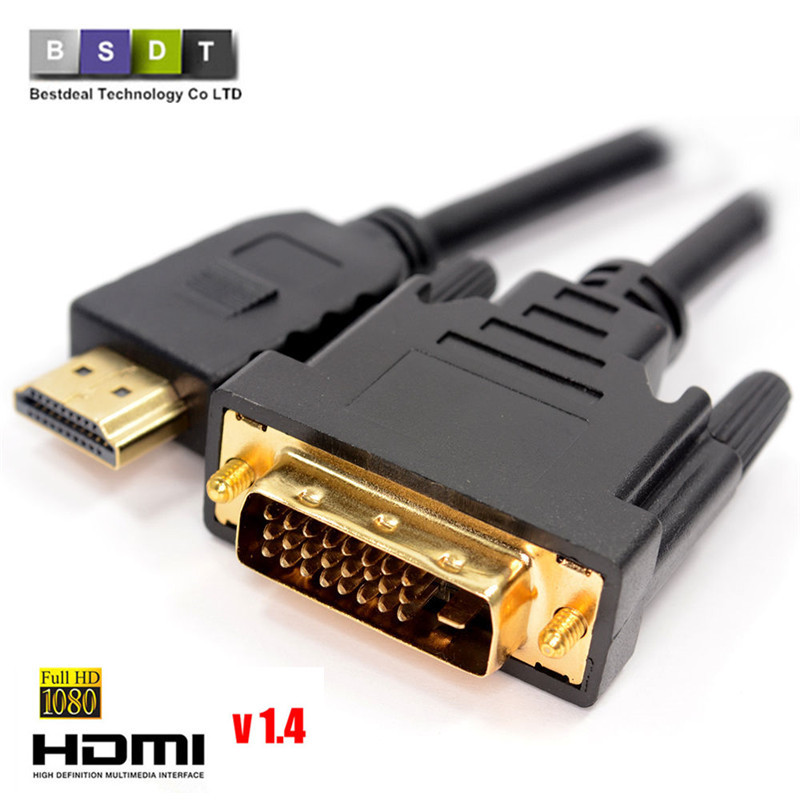  HDMI cable1m, 1.8 , 2 , 3  -hdmi  DVI DVI-D 24 + 1 . - 3D1080p  -dvd HDTV XBOX PS3  