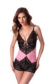 Sexy patchwork Hot Sexy Lingerie Teddy Costume Babydoll bodysuit V Collar Erotic Lingerie For Women S
