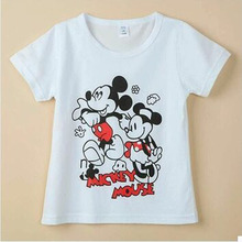 2016 Summer baby clothes boy girls Minnie Spider-Man short sleeve t-shirt girl Kids Short Sleeve Baby Children’s Clothing