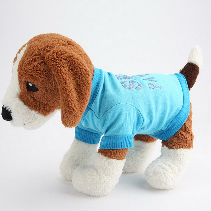 Summer Autumn Cheap Small Dog Clothes Fashion Pet Dog T Shirts Cotton Teddy Puppy Vest ...