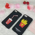 Drinks Chips Pattern Hard Cases For Apple Iphone 6 6S 7 Plastic PC Covers Electricity Print