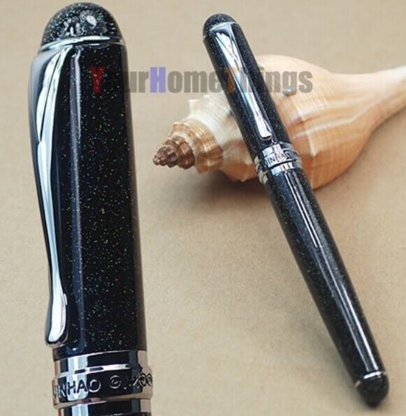 JINHAO 750 Black B Nib Fountain Pen Shimmering sands